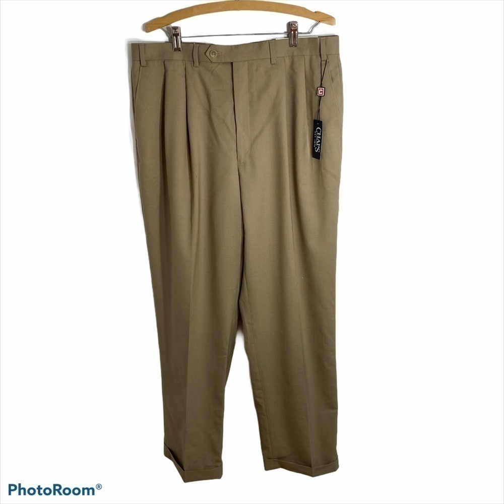 Chaps 100% Wool Men’s Dress Pants NWT 36x32 Pleat